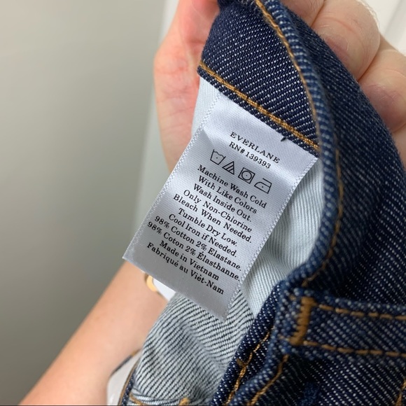 Dark Indigo Everlane Mid Rise Skinny Ankle Jeans - Picture 4 of 7